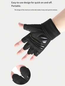 2pcs Weight Lifting Gym Workout Gloves With Wrist Wrap Support For Men & Women, Full Palm Protection, For Weightlifting, Training, Fitness, Hanging, Pull Ups