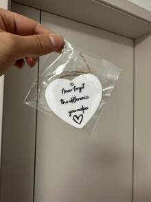 1 件亚克力吊坠装饰感谢礼物，永远不会忘记您所做的改变，助产士礼物，朋友礼物，场景装饰，房间装饰，家居装饰，窗户装饰吊坠，节日派对装饰汽车吊坠，家居装饰，房间装饰，墙壁装饰 - 愛心(0pp袋裝) - 查看 9