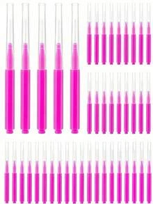 200pcs Tooth Cleaning Brush, Cleaner Interdental Brush, Toothpick, Oral Dental Care Brush, Oral Teeth Cleaning Tools, Eyelash Brush - Multicolor - View 10