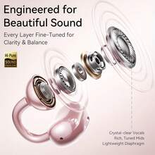 Tukio Clip On Headphones, Open Wireless Headphones, Detachable Beautiful Synthetic Gemstone Earrings, High-Definition Stereo, ANC Noise Reduction, Hands-Free Calling, Designed For Sports/Work/Study/Outdoor Use, Compatible With All Smartphones, Perfect For Girls And Women, Gifts, Holidays, Clip On Headphones, Active Noise Cancelling Earmuffs, Best In Ear Headphones, Open Earbuds, Study Headphones, Outdoor Headphones, Fashionable Headphones,  Headphones - 玫瑰金 - 查看 3