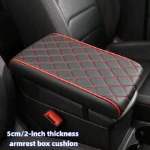 1pc 5cm/2-Inch Thick Car Armrest Pad, Thickened Pad For The Central Armrest Box, PU Leather Material, Beautiful And Generous Star Pattern, Solving The Problem Of Pets Damaging The Car Interior, And Traveling Happily - one-size - View 11