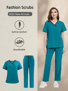 Hohe Wiederkaufrate! Hautfreundlicher & atmungsaktiver Handwasch-Kittel für Frauen, schnelltrocknend, weich & locker geschnitten, Laboruniform, so bequem, dass Sie ihn nicht ausziehen möchten, von Stammkunden sehr empfohlen