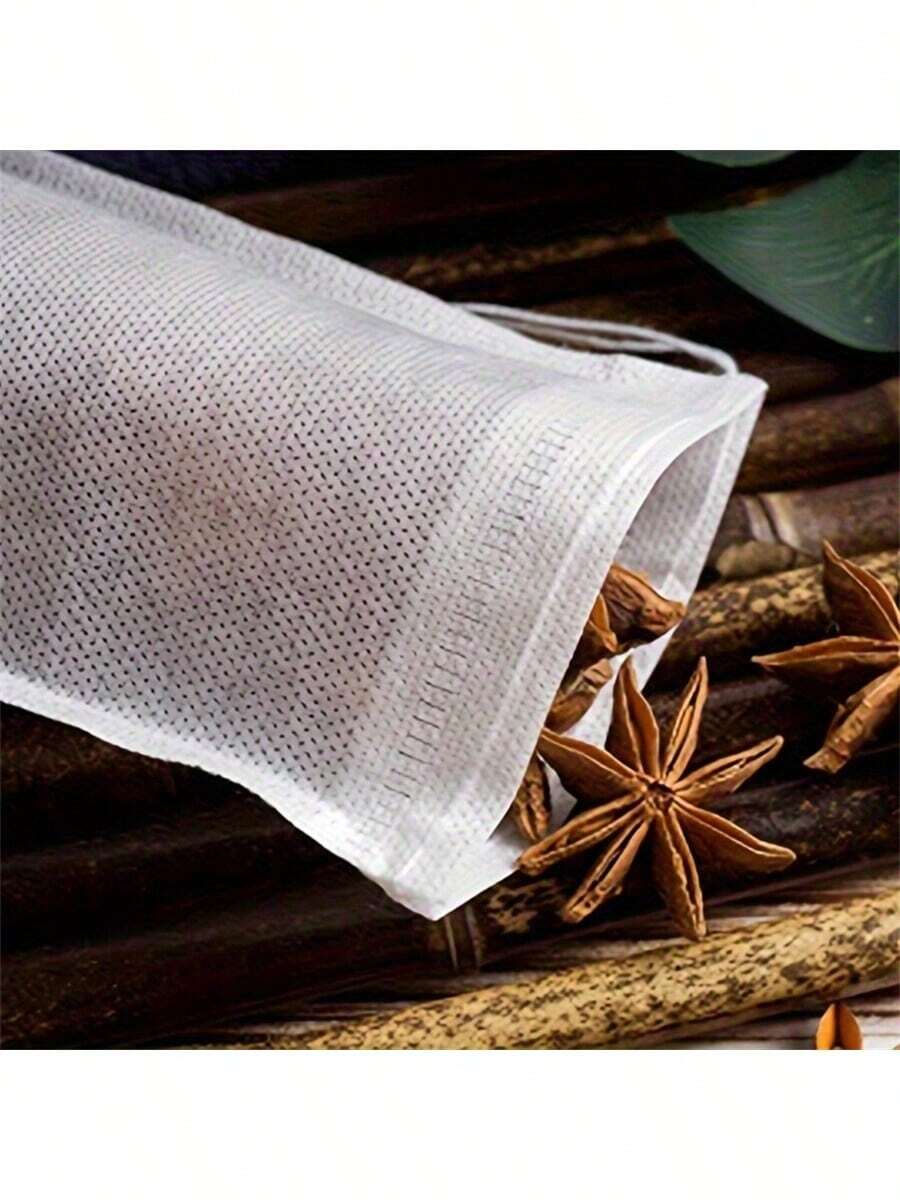 100pcs Reusable Drawstring Soup Bags - Multipurpose Kitchen Filter For Tea Leaves, Spices & Muslin - Perfect For Cooking, Chinese Herbs & Bone Broth Back To School