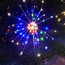 1 pezzo Luce solare da giardino da esterno, impermeabile, adatta per giardino, matrimonio, festa, prato, festival musicale, decorazione per vacanza, bianco/bianco caldo/colorato