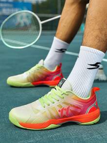 Carbon Badminton Shoes For Men, Professional Badminton Sports Shoes For Men And Women, Non-Slip Wear-Resistant Shock-Absorbing Training Shoes For Women - Orange - View 4