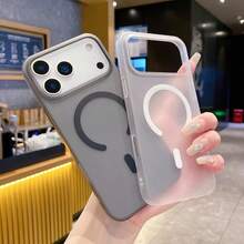 Funda protectora magnética Ice Mist, antideslizante y anti-caídas, carcasa dura ultrafina de material PC+TPU. Compatible con Apple APPLE 17/17 Air/17 Pro/17 Pro Max, 16/16 Pro/16 Plus/16 Pro Max/16E,11 1213 14 15, así como modelos Galaxy S25 Ultra/24 Plus/23/22. Funda para teléfono Apple 17, funda acrílica para teléfono, funda Apple 17 Pro Max, funda Apple 17 Pro Max con Magsafe