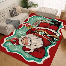 1/2/3 Pcs Thick 0.47 Inch/1.2 Cm Christmas Kitchen Mat Set, Christmas Kitchen Rug Set, Santa Lollipop Pattern, Christmas Kitchen Decor, Suitable For Kitchen, Home Office, Laundry Room, Bathroom, High Quality Flannel Material + Non-Slip Backing - Multicolor - View 15
