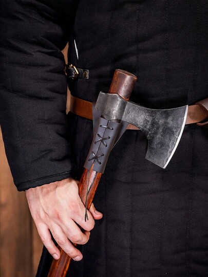 1pc Medieval Style Faux Leather Sword Sheath, Adjustable PU Leather Sword Belt, Suitable For Renaissance, Halloween, Christmas Costume Accessories