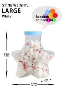 Star Shaped Resin Animal Ducklings, Miniature Animal Gadgets, Suitable For Indoor And Outdoor Tabletop Decorations, Fairy Garden Accessories, And Miniature Figurine Decorations. They Are Perfect As Holiday Gifts For Halloween And Christmas Stocking Fillers