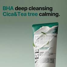 30 Days Miracle Set: AHA BHA PHA Clear Body Cleanser (400ml) + Clear Foam (100ml) – Korean Skin Care With Salicylic Acid & Tea Tree, Daily Deep Cleansing, Creates Smooth Skin - 綠色 - 查看 4