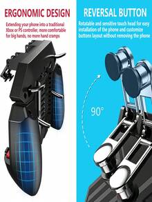 Mobile Game Controller, Gamepad, Joystick Grip, Shooting Aim Key Suitable For 4.7-6.5 Inch Smartphones Of Various Models