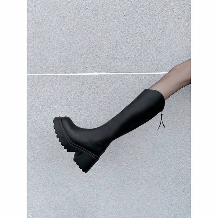 Women Knee-High Boots - Black - View 6