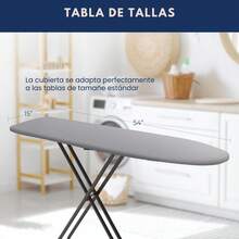 Timotech Funda para Tabla de Planchar y Almohadilla Extra Gruesa Acolchada de 4 Capas, Funda para Burro de Planchar, Cubierta de Tabla de Planchar y Resistente a Las Manchas - 1 - Ver 6