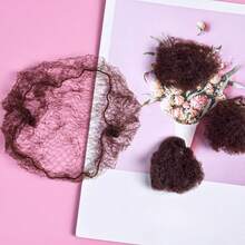 50/100 Peças Rede Elástica Invisível para Coque de Cabelo, Tela Marrom de 20 Polegadas, Adequada para Bailarinas, Penteados de Peruca e Dormir - Design Minimalista Elegante, Acessórios de Balé, Rede para Coque de Dança, Rede de Peruca Ultra-Fina, Rede Elástica para Coque, Rede Invisível para Aeromoça, Conjunto de Ferramentas de Penteado, Kit de Ferramentas de Penteado, Acessórios de Cabelo para Casa, Verão, Férias, Viagem, Festival, Aniversário - Multicolorido - Visão 5