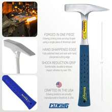 ESTWING Tinner'S Hammer - 18 Oz Sheet Metal Hammer With Forged Steel Construction - T3-18 - ColorA - 查看 5