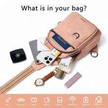 Sling Bag For Women Men Vegan Leather Crossbody Bags Fanny Pack Purse Backpack Over Shoulder Bag Travel Anti Theft,Vacation Essentials&Back-To-School Essentials - 粉色 - 查看 6