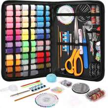1 Set Portable Sewing Kit, Home Sewing Tools, Thread Box, Mending Needles, Sewing Accessories (Random Color)
