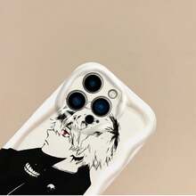 Custodia per iPhone, nuova custodia per telefono Anime Kaneki Ken, compatibile con iPhone 16 Pro Max, 15, 14, 13, 12, 11, 8, 7, Pro, X, XR, XS Max, in silicone TPU - Bianco latte A - Visualizzare 7