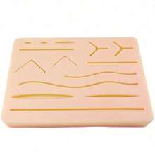 Kit de entrenamiento de sutura quirúrgica Skin Operate Pad, kit de práctica de sutura de anatomía de Gray, accesorios de trauma para estudiantes de medicina y médicos - Beige - Ver 8
