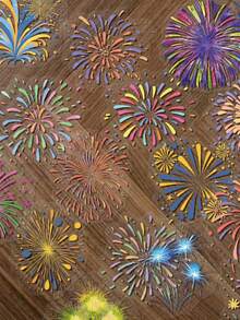 50 piezas de pegatinas retro de fuegos artificiales, adecuadas para scrapbooking, planificadores, diarios, guitarras, patinetas, equipaje, decoración con pegatinas de plástico autoadhesivas