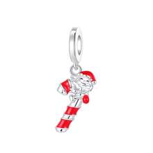 Silver Plated Charms Red Love Magic Poker Christmas Snowflake Rose Gold Coffee Cup Santa Claus Cane Christmas Sled Gloves Christmas Tree Strawberry Christmas House Red Bell Christmas Biscuits Christmas Series Charm Fit Original Bracelet Charm Beads Necklace Diy Female Jewelry