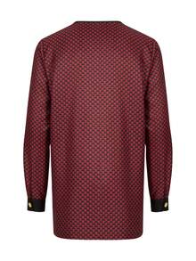 Men's Casual Long-Sleeved Two-Piece Suit, Mid-Length Top And Trousers - 黑色 - 查看 5