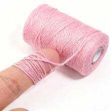 Rollo de 300M de cuerda de algodón blanco de 2mm - Cuerda artesanal resistente a granel para costura DIY, macramé, decoración de bodas y cumpleaños - Multicolor - Ver 6