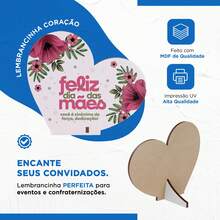 Coração Lembrancinha Comemorativa Feliz Dia Das Mães Sinônimo De Força