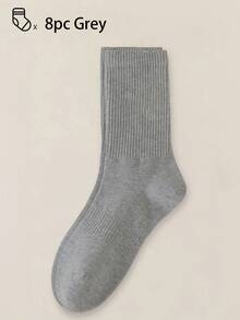 40 piezas/30 piezas/24 piezas Calcetines deportivos cómodos unisex, calcetines largos para hombres, adecuados para deportes y entrenamiento, calcetines largos para mujeres, uso casual y de negocios, antibacterianos, suaves, negros y blancos, resistentes al olor, transpirables, suaves y ligeros, adecuados para otoño/invierno, 20 piezas/10 piezas/8 piezas/6 piezas/4 piezas/2 piezas, otoño