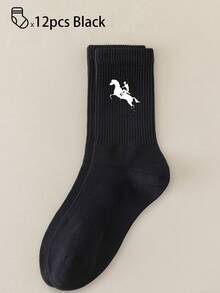 Bộ 40/30/24 đôi tất thể thao thoải mái dành cho cả nam và nữ, tất dài nam phù hợp cho thể thao và tập luyện, tất dài nữ phù hợp cho trang phục thường ngày và công sở, kháng khuẩn, mềm mại, màu đen trắng, khử mùi, thấm hút mồ hôi, nhẹ và thoải mái, phù hợp cho mùa thu/đông, bộ 20/10/8/6/4/2 đôi, mùa thu - Nhiều màu - Xem 26