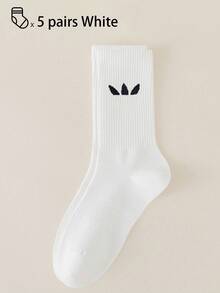 40pcs/30pcs/24pcs Unisex Comfortable Sports Socks, Men's Long Socks For Sports And Training, Women's Long Socks For Casual And Business Wear, Antibacterial, Soft, Black And White, Odor-Resistant, Moisture-Wicking, Lightweight And Comfortable, Suitable For Autumn/Winter, 20pcs/10pcs/8pcs/6pcs/4pcs/2pcs Set, Autumn