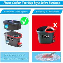 2 Pack Spin Mop Replacement Heads, Microfiber Refill Pads Compatible With 2-Tank RinseClean System, Triangle Mop Heads For Hard Floor Cleaning - 8 件裝 - 查看 2