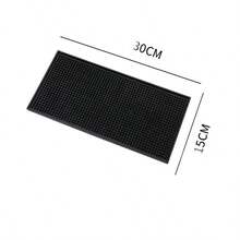Rubber Barber Mat & Bar Mat,Hairdressing Tool Mat,Electric Push Clipper Non-Slip PVC Bar Service Mats Flexible Spill Mat For Hair Salon & Bar Accessories,Back To School,Travel Holiday Essentials,Hair Accessories For Women - màu đen - Xem 5