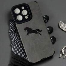 Funda de teléfono a prueba de polvo, asequible y popular con patrón de caballo negro, elegante y clásica, funda de protección personalizada y creativa, diseño a prueba de golpes y anticaídas, resistente a la suciedad y duradera, adecuada para  17/17 Pro/17 Pro Max/17 Air/ 16/16 Pro/16 Pro Max/16 Plus/ 15/15 Pro Max/15 Pro/15 Plus/ 14/14 Pro/14 Plus/14 Pro Max/ 13/13 Pro/13 Pro Max/12/12 Pro/12 Pro Max/11/11 Pro/11 Pro Max/XR/X/XS/XS Max. Es el regalo de cumpleaños perfecto para novias, novios, esposos, esposas, amigos o para uno mismo, innovador y a la moda, adecuado tanto para hombres como para mujeres. - Gris 1982 - Ver 12
