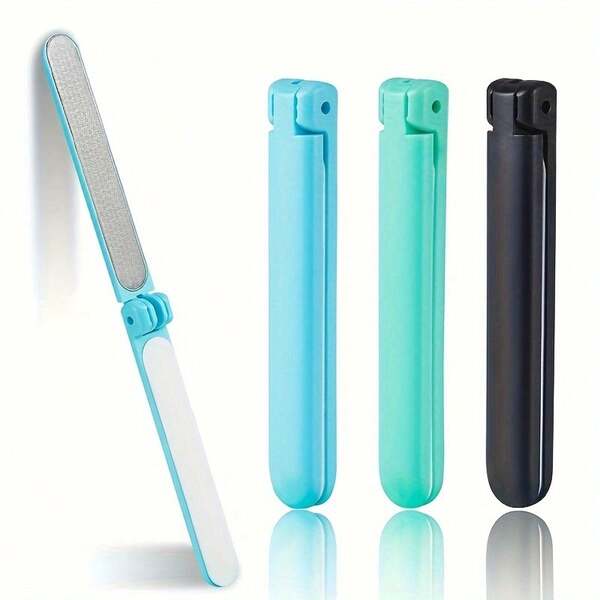 [Professionelle Nagelfeile] Professionelle doppelseitige faltbare Nagelfeile | Tragbares Nagelkunst-Werkzeug für den perfekten Look. Doppelseitige Nagelfeile für den Heimgebrauch, kompakt, faltbar, polierend und professionelle Maniküre- und Nagelpoliturstreifen.