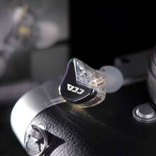 C C A CCA CRA PRO 升级版有线入耳式耳机，超薄振膜动圈驱动单元 IEM，清晰通话 HiFi，有线耳塞，带可拆卸免费线缆（黑色） - 黑色 - 查看 2