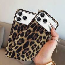 Fashion Leopard Print Design Pattern Large Hole Soft Phone Case, Compatible With IPhone17/IPhone17Pro/IPhone17Pro Max/IPhone17Air/IPhone16 15 14 13 12 11 Pro Max Fashion Phone Case - 棕色 - 查看 5