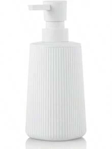 Timotech Dispensador deón Líquido, Dispensador Pequeño para Baño y Cocina, Dispensador deón de Manos de Plástico Moderno, Jabonera Moderna, Accesorios para Baño (Negro) - blanco - Ver 8