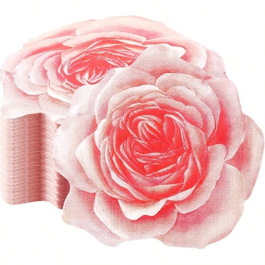 20 Stücke/40 Stücke/60 Stücke/Set, Blumen Seidenpapier - 2-lagiges blumenförmiges Seidenpapier für Hochzeit, Brautparty, Geburtstag, Jahrestag, Weihnachten, Ostern, Thanksgiving, Valentinstag - Cocktail- und Mittagessen Partyartikel