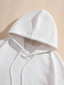 Chaqueta con Capucha para Mujer de Halloween - Sudadera Gráfica Espeluznante con Estampado en la Parte Trasera (Fantasmas, Calabazas, Murciélagos) - Suéter Blanco para Fiestas de Otoño, Ropa Casual Lavable a Máquina, Atuendo de Halloween y Invierno - blanco - Ver 3