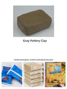 500g/Pack Pottery Clay Material Kit, Air-Dry Modeling Clay For DIY Crafts, Multiple Colors Available, Supplies For Pottery Arts & Crafts Tutorials
