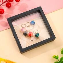 6 Stücke Kunststoff Strickmaschen Markierer, süße Strickmaschen Halter, Pullover Strickmaschen Markierer, für Stricken, Häkeln, Nähen, Strick-DIY und Handwerk, ideales Geschenk für Nähbegeisterte (zufällige Farbe)