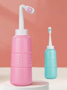 350ml/500ml Handheld Bidet For Feminine Hygiene Cleaning,Mini Handheld Bidet Sprayer For Personal,Portable Bidet Sprayer,Portable Bidet For Travel, Curved Toilet Flushing Spray Bottle 500Ml, Personal Hygiene Care, Features Soothing Spray, Ideal For Postpartum Use, Unisex Cleaning & Care - Multicolor - View 1