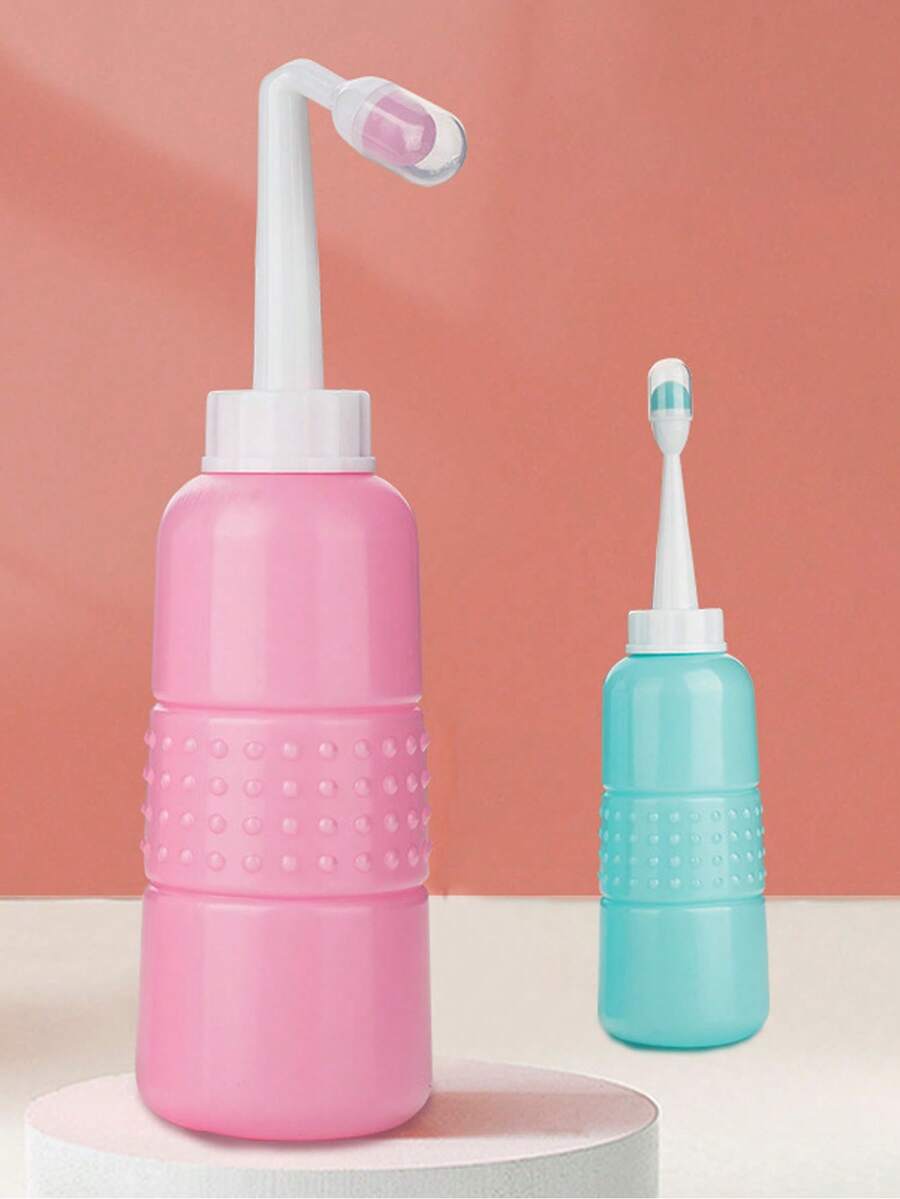 350ml/500ml Handheld Bidet For Feminine Hygiene Cleaning,Mini Handheld Bidet Sprayer For Personal,Portable Bidet Sprayer,Portable Bidet For Travel, Curved Toilet Flushing Spray Bottle 500Ml, Personal Hygiene Care, Features Soothing Spray, Ideal For Postpartum Use, Unisex Cleaning & Care - Multicolor - View 1