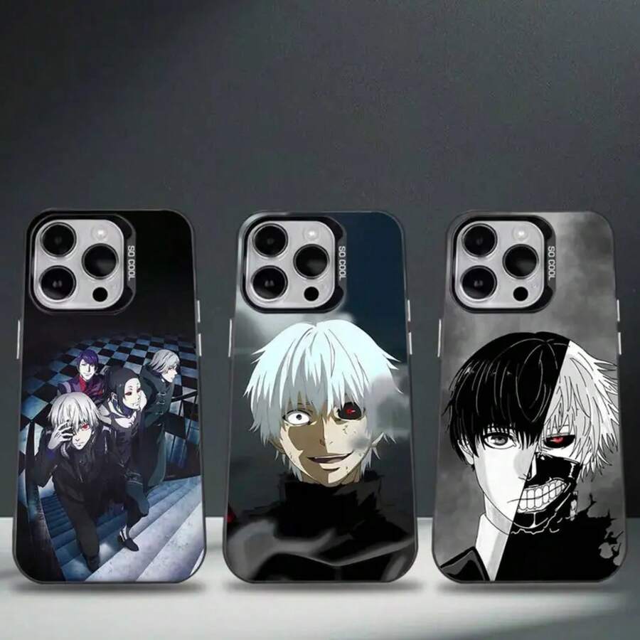 Funda de Teléfono Anime para 17,16,15,14,13,12,11,Pro,Max,Plus,E Anti Caída Negra Mate Dura - z3 - Ver 1