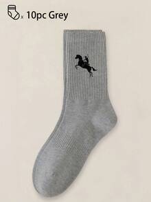 Bộ 40/30/24 đôi tất thể thao thoải mái dành cho cả nam và nữ, tất dài nam phù hợp cho thể thao và tập luyện, tất dài nữ phù hợp cho trang phục thường ngày và công sở, kháng khuẩn, mềm mại, màu đen trắng, khử mùi, thấm hút mồ hôi, nhẹ và thoải mái, phù hợp cho mùa thu/đông, bộ 20/10/8/6/4/2 đôi, mùa thu - Nhiều màu - Xem 9