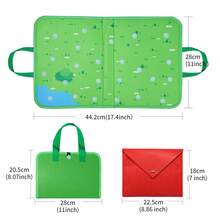 Foldable Farm Animals Felt Storyboard Set, Kindergarten Storytelling Early Education Interactive Game Kit, Car Airplane Travel Toys, Birthday Gift - Early Education Toys - View 4