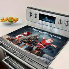 1 pieza Cubierta superior de horno. La alfombra de mesa de barro de diatomeas es adecuada para cocina eléctrica, estufa, fregadero, secado rápido, drenaje de cocina y decoración navideña de cocina. - Multicolor - Ver 5