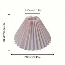 可折叠褶皱透明灯罩 - 创新简约设计，可拆卸重复使用，适用于落地灯、吸顶灯、台灯和卧室照明。是家居装饰、卧室、客厅、婚礼和节日装饰的理想之选。采用柔和漫射LED灯光 - 完美的装饰礼品！ - 彩色 - 查看 9