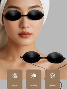 1 Peça Protetor de Olhos/Óculos de Sol para Dispositivo de Beleza IPL/Bronzeamento, Protetor de Olhos para Aparador de Sobrancelhas, Protetor de Olhos Blackout Suave